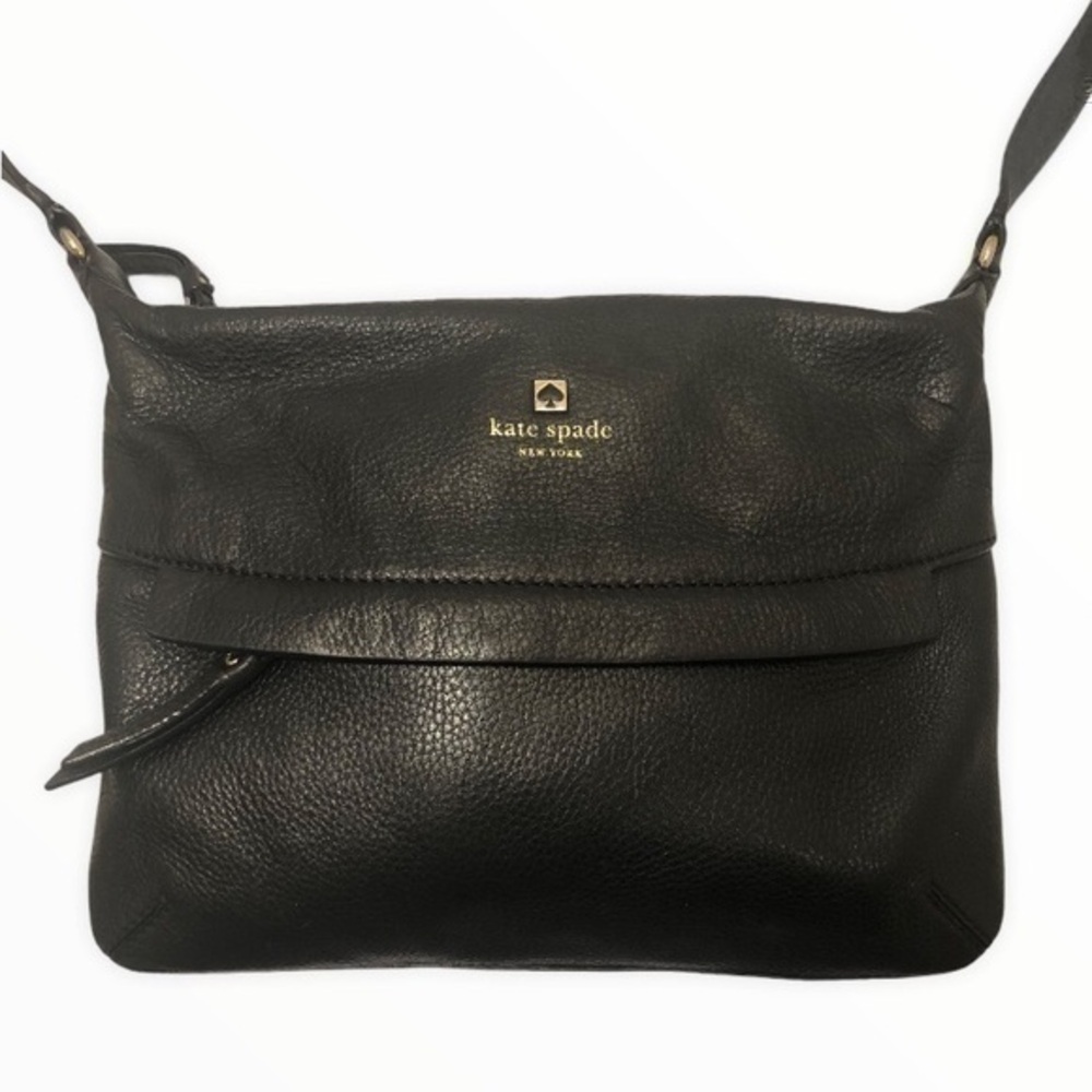 Kate spade black leather bag